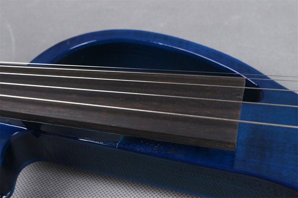 

5string blue electric silent viola 16 inch solid wood hand made nice sound