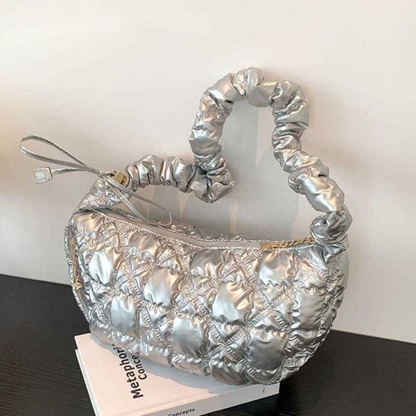 

evening bags fashion simply solid color pleated shoulder arm for women 2023 protable shopping mobile handbags female 230427