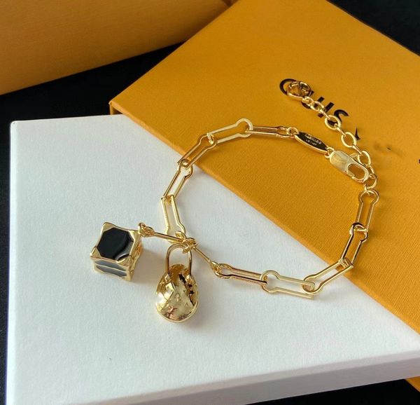 

2023 new luxury bracelet fashion designer jewelry 18k gold plated - stainless steel couple bracelet gift accessories wholesale-17, Black