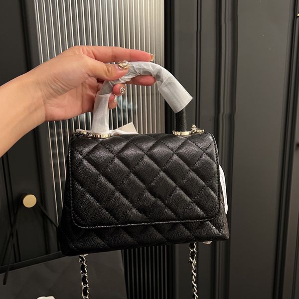 

french womens metallic shiny caviar leather totes bag handle calfskin multi pochette handbag silver metal hardware matelasse crossbody shoul