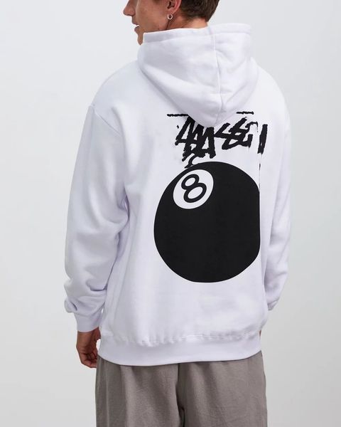 

trendy men's fashion hoodie hip hop style designer print fashion long sleeves billiard printing, Black