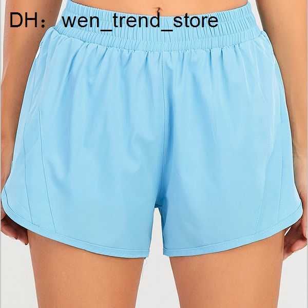 

lu yoga short pants brand womens outfits high waist shorts lu-lu exercise fitness wear girls running elastic sportswear all lululemens here, Black