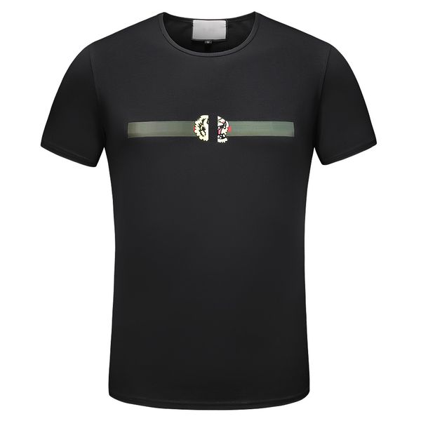 

men's t-shirt short sleeve trend designer sports casual women's t-shirt summer pure cotton casual letter short sleeve clothing #08, White;black