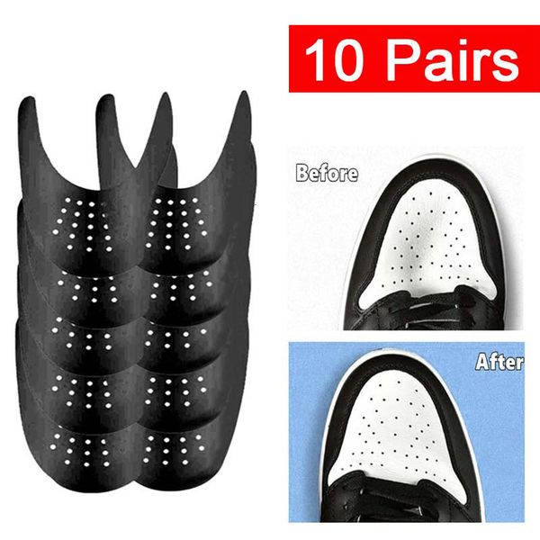 

shoe parts accessories 10 pairs anti wrinkle toe caps protector for sneakers support stretcher expander creased shoes tree wholesale 230512, White;pink