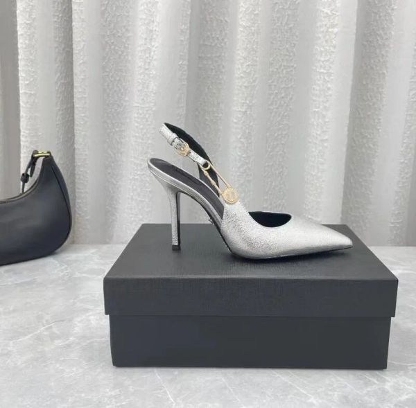 

luxury women high heel sandal luxury leather sandal fashion wedding party dress shoes designer brand summer high-heeled shoe, Black