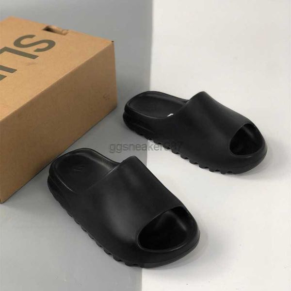 

designer slippers stone men woman slider vermillion mineral blue onyx pure sandals slide slipper ochre runr bone resin clog 414, Black