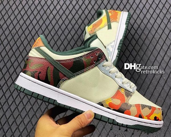 

sb low sail multi camo shoes outdoor sneakers for women men size us 4-13 eur 36-47