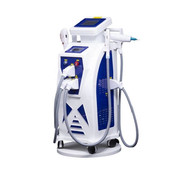 

multifunction ipl laser hair removal skin rejuvenation nd yag laser tattoo removal machine rf face lift elight opt beauty equipment, Black