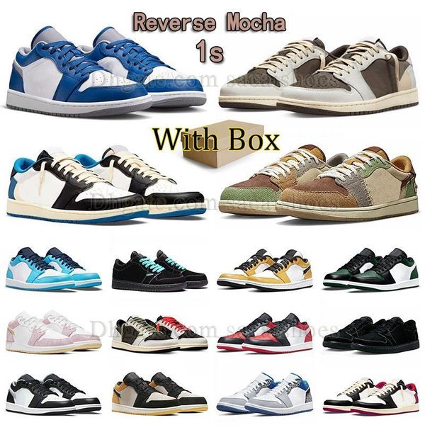 

with box dhgete basketball shoes jumpman 1 low reverse mocha 1s fragment zion williamson voodoo true blue cement men women sneaker outdoor t