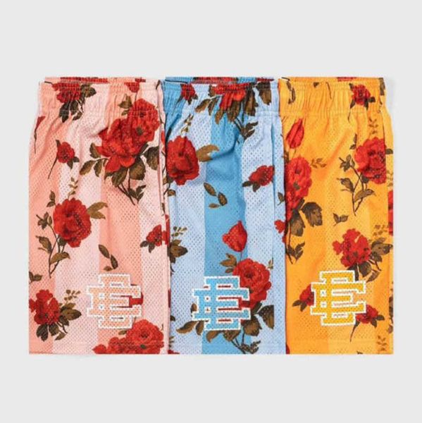 

ee fashion men's luxury shorts eric emanuel basic short new york city skyline men women jog pant fitness run loose sports pants mesh gy, White;black