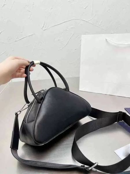 

bags tote women white handbag shoulder fashion clutch leather luxury brand designer crossbody female triangle purses 22000, Black;red