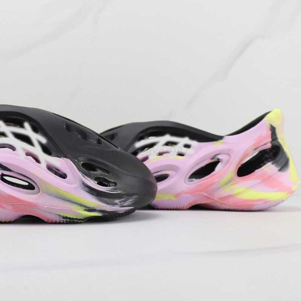 

foam shark bubble runner slide casual shoes designer woman man pink black vermillion mineral blue glow green soot onyx pure resin clog grey