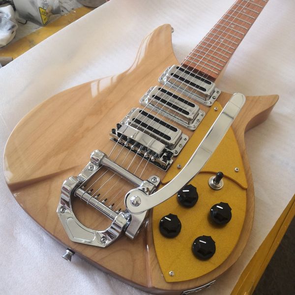 

factory 6 string electric guitar with big tremor and glossy lacquer fingerboard