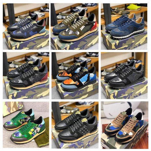 

luxury designer shoes women scarpe sneakers men camouflage colour black frenulum flat bottom low side trapstar jogger mens trainer casual sh