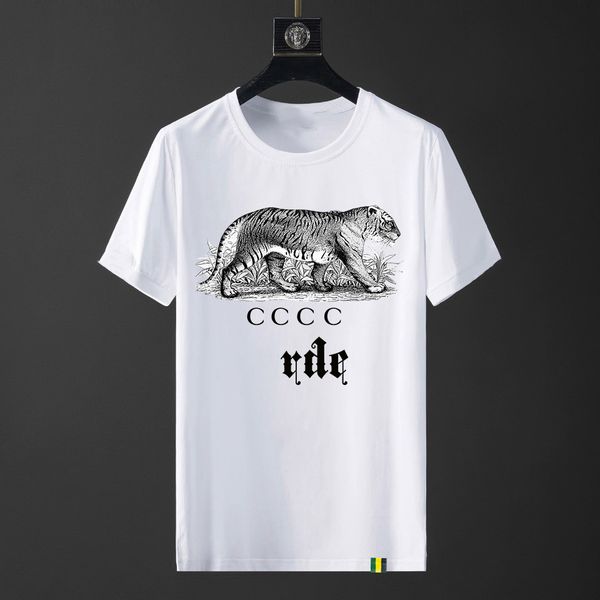 

men's t-shirt short sleeve trend designer sports casual women's t-shirt summer pure cotton casual letter short sleeve clothing #07, White;black