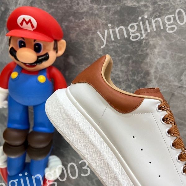 

new luxury classic men's ladies casual shoes designer fashion leather flat street couple sneakers outdoor running shoes, Black