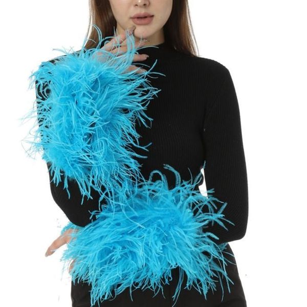 

sleevelet arm sleeves real ostrich feather arm sleeve for party wedding bride concert elegant luxurious furry fluffy cuffs 230512