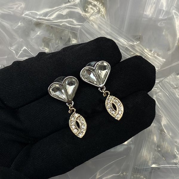 

luxury women's fashion channel earrings stud designer vintage pendants high-end earrings for women, Golden;silver