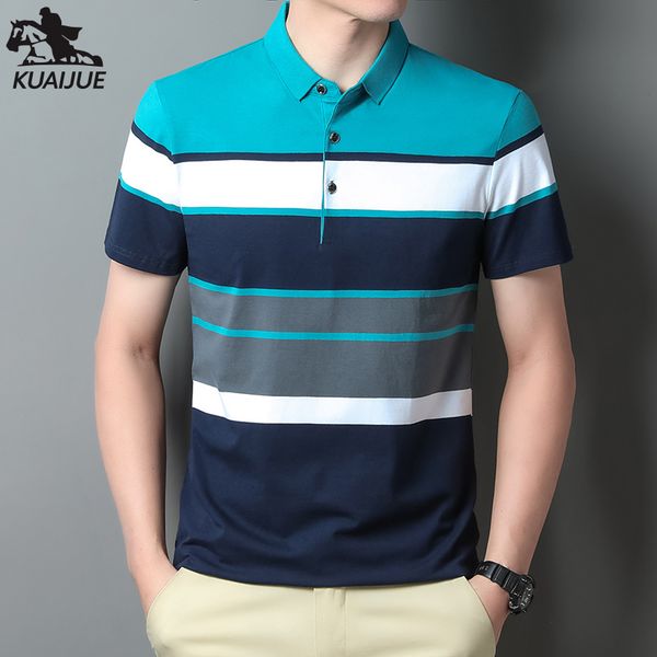 

men's polos polo shirt men summer cotton men's short sleeve splicing fringe youth business casual m3xl 4xl 2333 230512, White;black