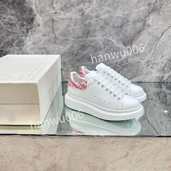 

2023brand mens womens quality designer sneaker lace up genuine leather sneakers fashion casual designer sneaker, Black