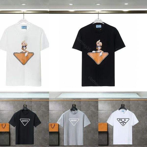 

mens tshirt quality summer mens designer tees casual man womens loose tees with letters print short sleeves sell luxury men t shirt size s-x, White;black