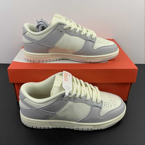 

dunks low basketball designer shoes beige grey sports sneakers with original box
