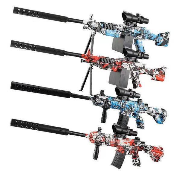 

new m416 toy gun eco-friendly water drop manual and electric spray gun 2 in 1 gel ball blaster toysgun for kids factory