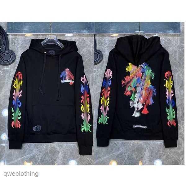 

fashion hoodies luxury designer chromes men's zipper horseshoe cross print pullover hooded sweater jackts gduk 9jmv, White;black