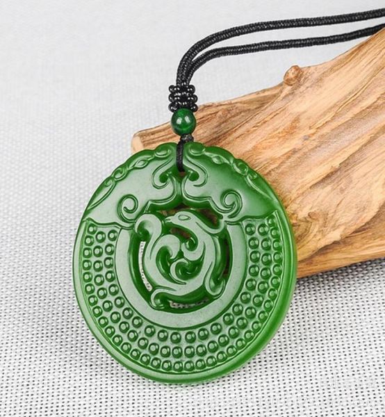 

xinjiang an jade jade antique dragon brand jade pendant0122181994, Silver