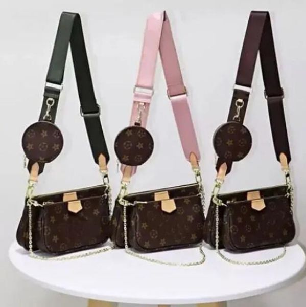 

luxury tote shoulder bag purse designer handbag messager bags brand crossbody totes pu leather womens mini 3pcs/set coin purse composite old
