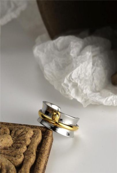 

sterling ring men women quality two colors patchwork ring018406036, White