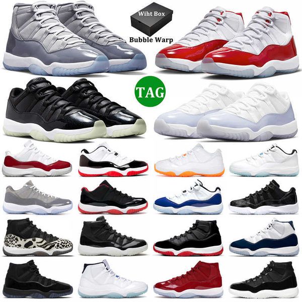 

with box 11 low basketball shoes men women 11s cherry cool grey jubilee 25th anniversary 72-10 concord bred mens trainers sports sneakers