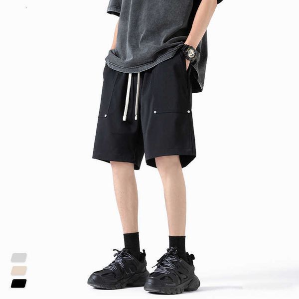 

men's shorts short pants summer thin trend straight tube loose fitting american high street five point casual trendy brand basketball s, White;black