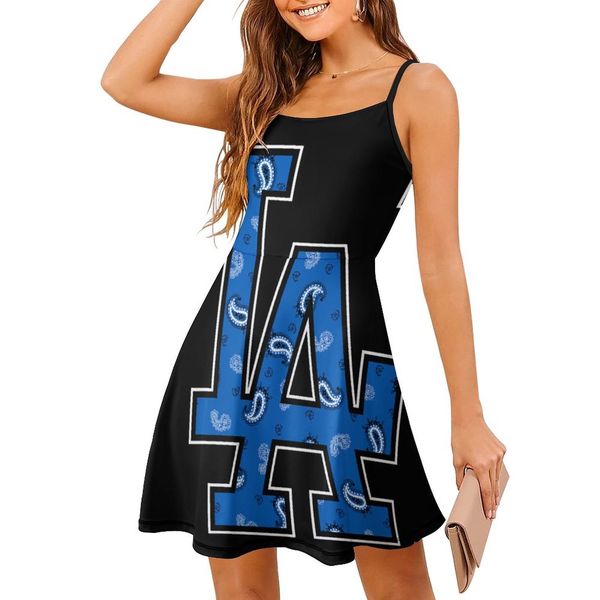 

casual dresses lad bandana crip's sling funny novelty vacations woman's clothing strappy 230512, Black;gray