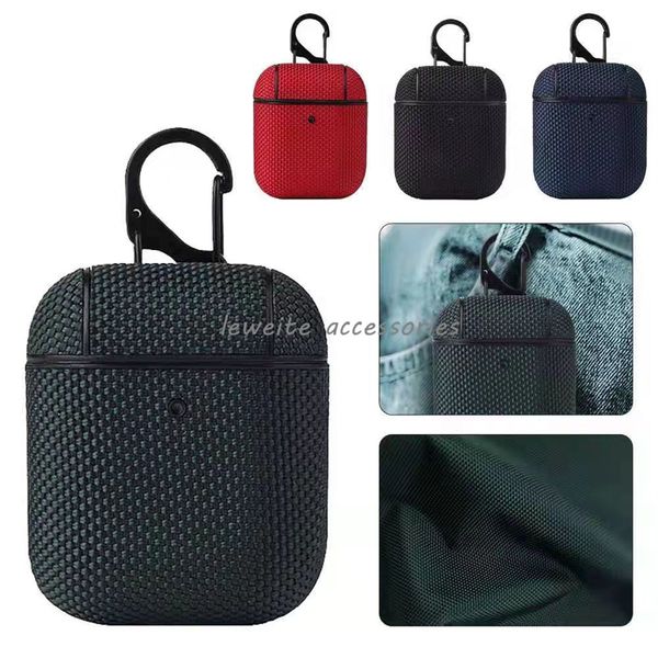 

headphone accessories protective case for airpods 1 2 3 true wireless headset antidrop fabric canvas cloth airpods case protective cover for