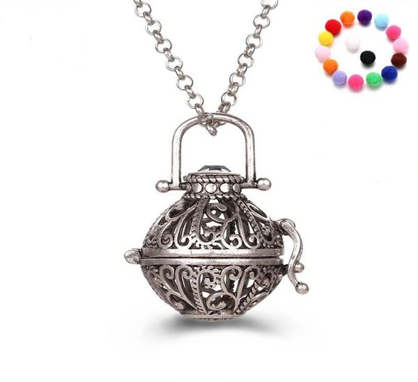 

aromatherapy essential oil diffuser necklace locket pendant necklaces fashion jewelry gifts2097553, Silver