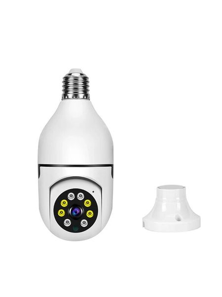 

bulb surveillance camera night vision full color automatic human tracking zoom indoor security monitor wifi camera