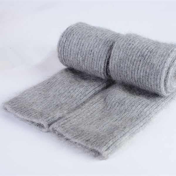 

sleevelet arm sleeves autumn winter women's mink cashmere warmers knitted sleeve solid superfine long fingerless gloves 230512
