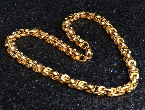 

kasanier rock and hip hop gold necklace 9mm gold colour man fashion jewelry man boss curb necklace new pendant jewelry gift4605702, Silver