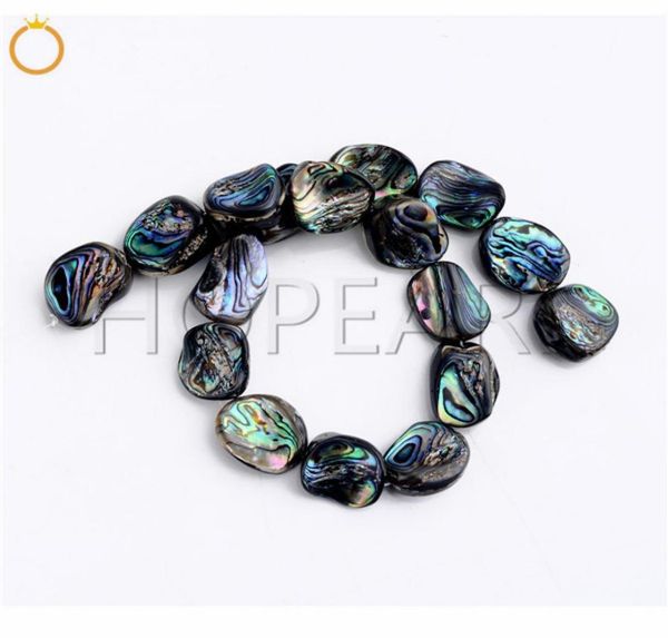 

natural abalone shell semi precious gemstone strand diy loose paua beads for jewelry making form irregular shape5658261, Black