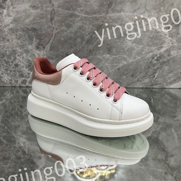 

new luxury men's ladies casual shoes fashion leather colorblock flat street couple sneakers outdoor running shoes 39-46 sizes, Black