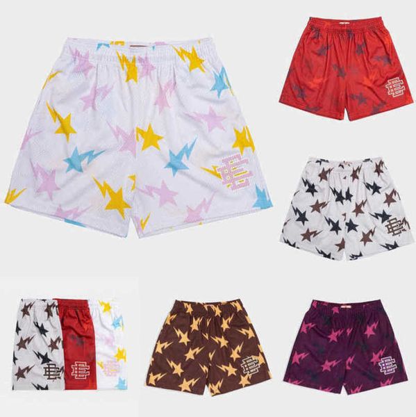 

ee fashion men's luxury shorts eric emanuel basic new york city skyline men women jog pants loose casual fitness muscle sports beach sh, White;black