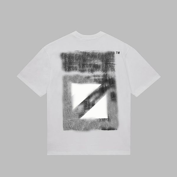 

luxury t-shirt men's women's designer loose short sleeve summer fashion printed embroidery casual high-quality tees new ow 9j18, White;black