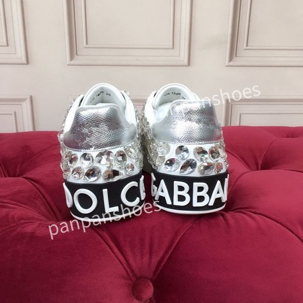 

2023new fashion casual shoes womens mens designer leather lace-up sneakers fashion lady flat running letters shoes platform sneaker, Black