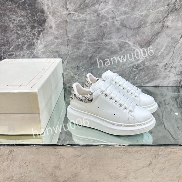 

new brand mens womens quality designer sneaker lace up genuine leather sneakers fashion casual designer sneaker2023, Black