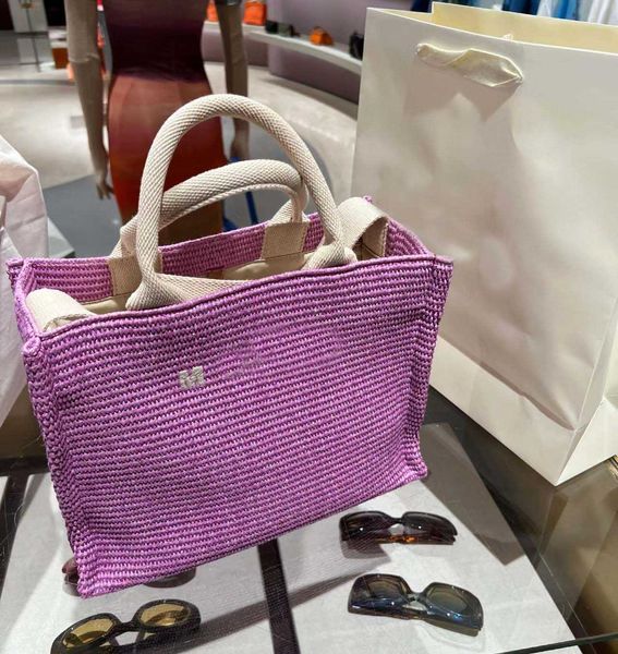 

totes handwoven straw vegetable basket large shopping bag large capacity niche handbag multicoloured slanting shoulder handbag 230513