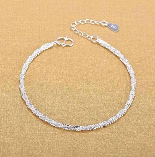 

silver bracelets 925 sterling fashion fine bracelet gift1406072, Black