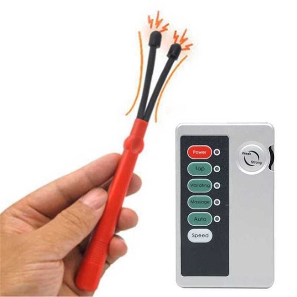 

toy massager electric shock accessories dual output host electro massage clitoris stimulation toys therapy wires for couple
