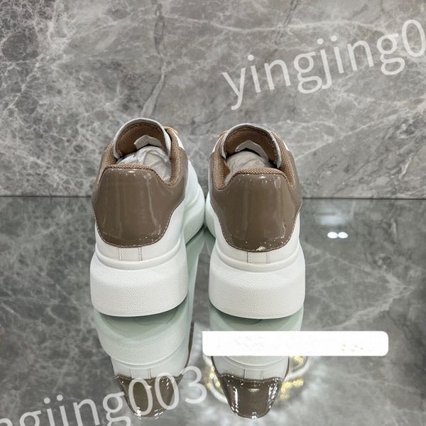 

2023 luxury men's ladies casual shoes fashion leather colorblock flat street couple sneakers outdoor running shoes 39-46 sizes, Black