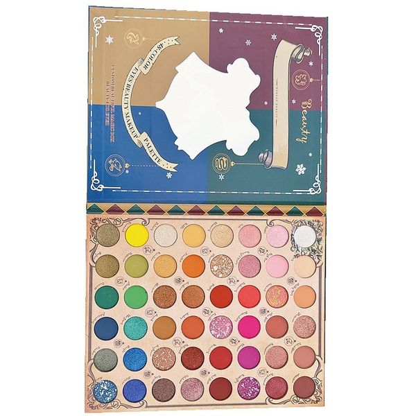 

waterproof bright color eyeshadow palette colorful 48 shades highly pigmented matte shimmer long lasting blendable eye shadow makeup palette